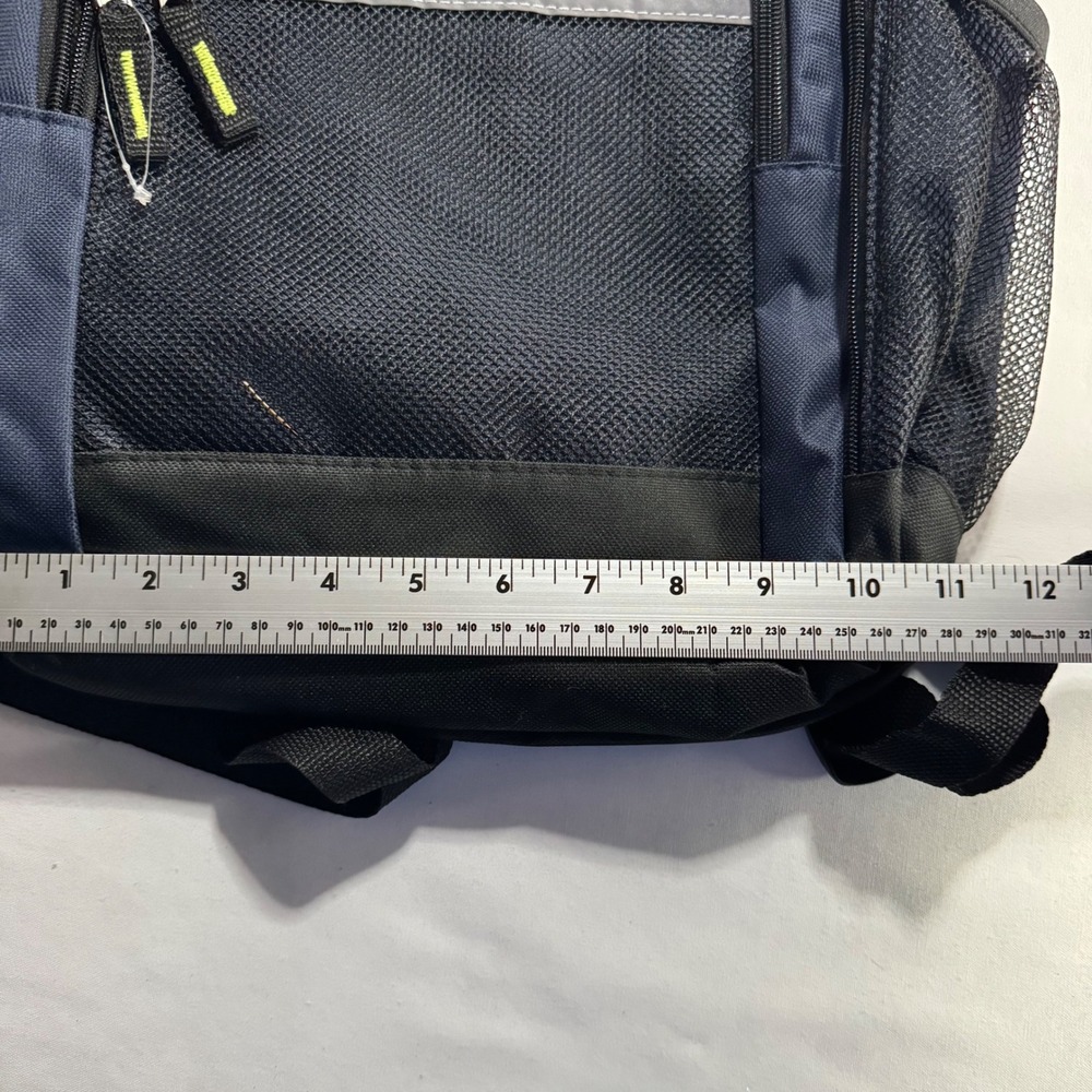 Summit Ridge Navy Blue Black Backpack Reflective Mesh Pockets F266 C51580 - Picture 4 of 6